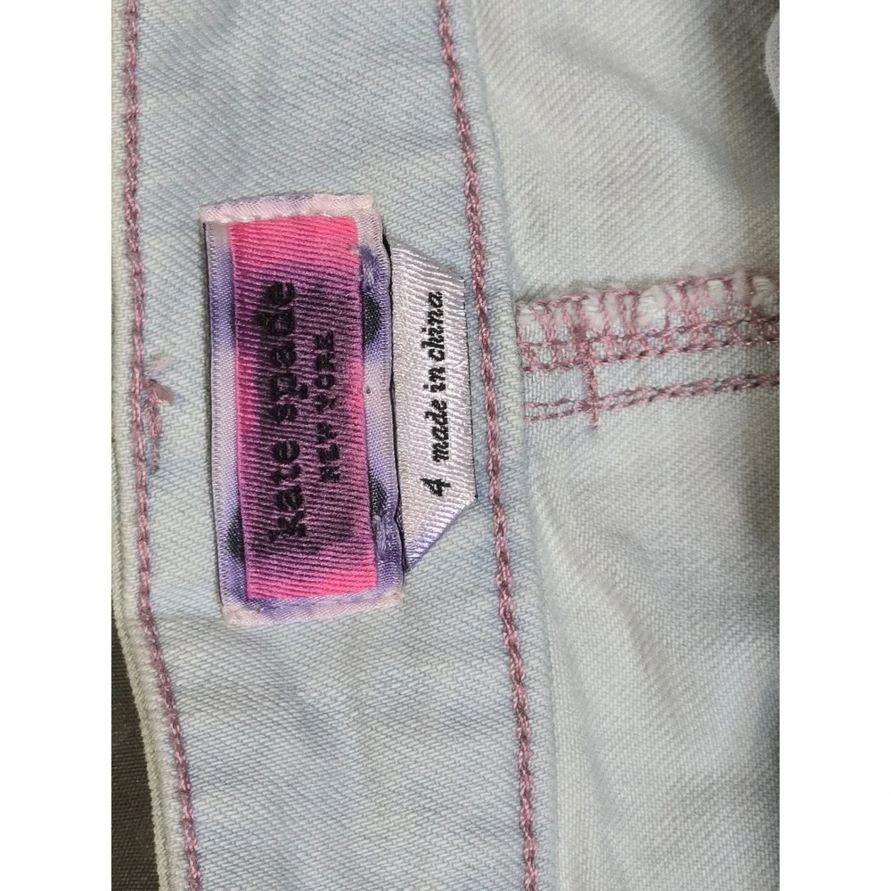 NWOT Kate Spade Denim Button Front‎ A-Line Midi Skirt Light Wash Size 4